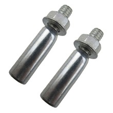 2 stk sykkelpinner med muttere skiver stål krank kile 9.5 mm faste krankringpinner for bunnbrakett sykkel fast krankring pinne