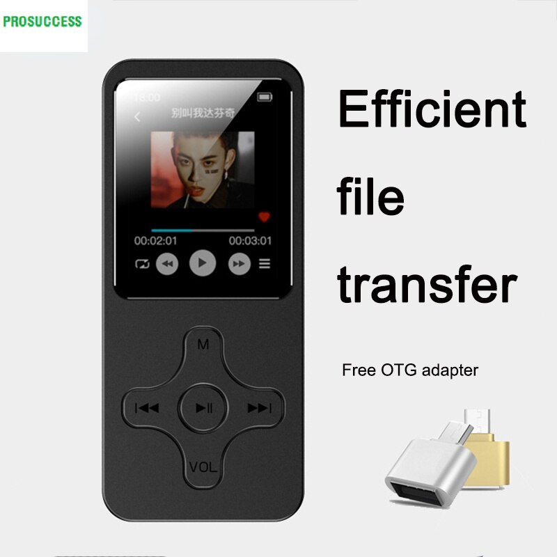 MP3 MP4 Avec Bluetooth Haut-Parleur Touche tactile Intégré 16/32 GO HiFi Mini Portable Walkman avec Radio FM L&#39;enregistrement E-book