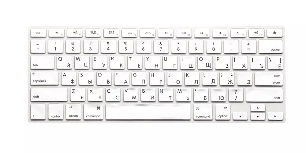 Russische Silikon UNS Tastatur Silikon tastatur abdeckung für Apfel macbook Luft Profi Retina 13 15 17 für Mac buch Laptop haut: Silber-