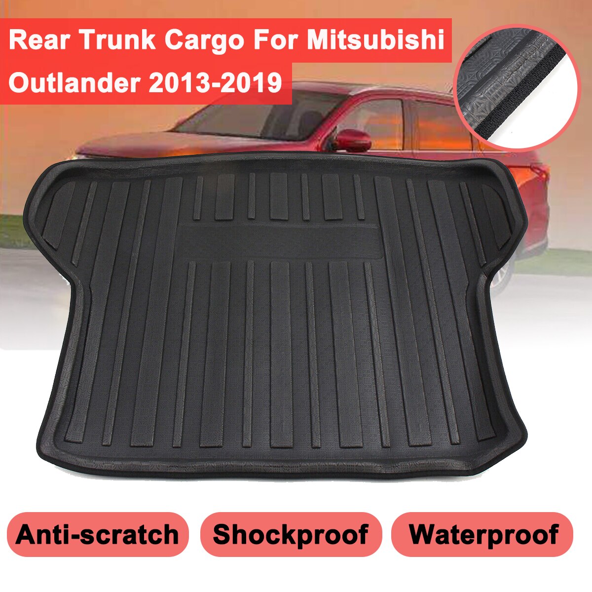 Voor Mitsubishi Outlander Cargo Liner Kofferbak Cargo Waterdicht Anti-Slip Shock-Proof Buffer Prestaties floor Mat