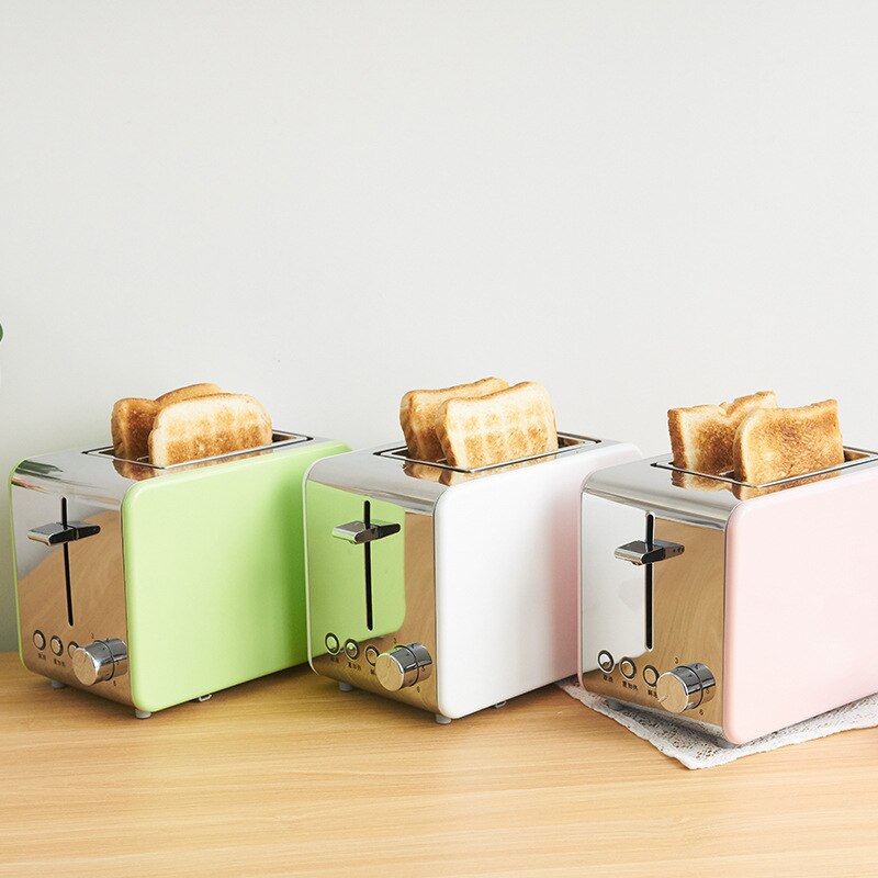 220V Toaster Small Stainless Steel Toaster Automatic Home Breakfast Toaster