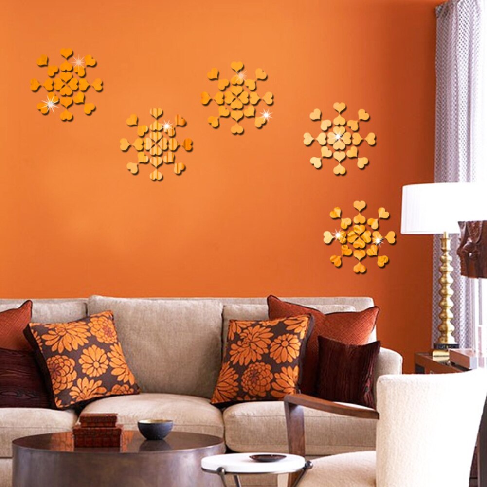 Acryl spiegel muurstickers slaapkamer tv muur 3d muurstickers mozaïek achtergrond stickers doe-het-zelf kunst muurdecoratie