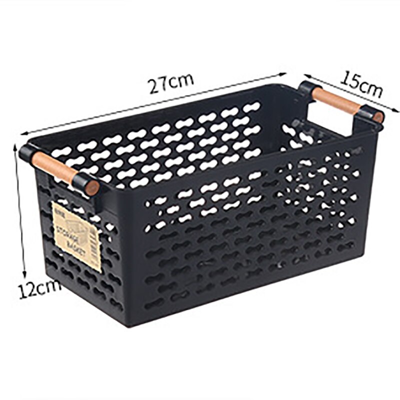 Storage Baskets Organizers Storage Home Office Storage Vegetables Fruit Basket for Kitchen Bathroom Organizer Box Container: Black