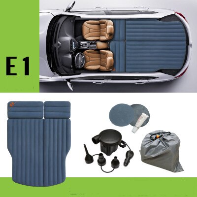 Inflatable Air Mattress Car SUV Bed Travel Beds Camping Double Inflatable Mattresses Sleeping Car Camping House Outdoor: RED