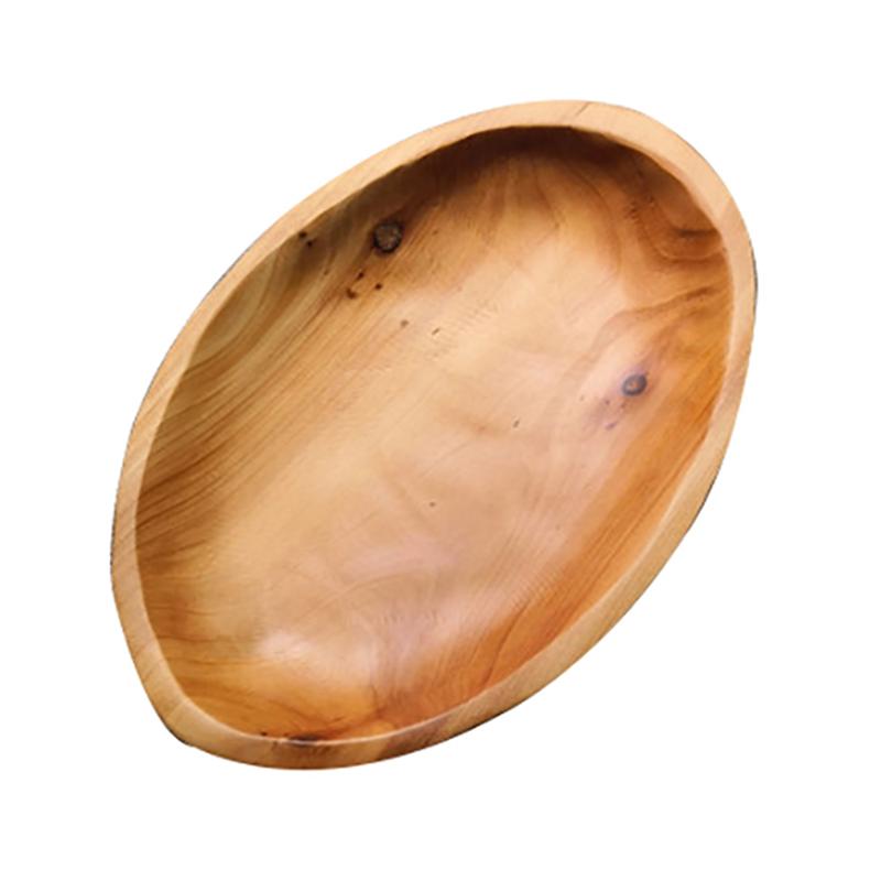 Wood Fruit Tray Hotel Oval Food Tray Restaurant Snack Storage Tray Simple Tray