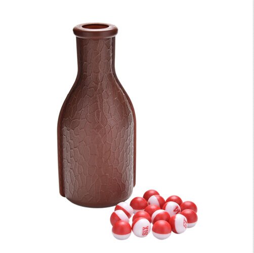 DGZZI Kelly Pool Shaker Bottle With 16 Tally Peas - For Billiard Games Like Kelly Pool, Pill Pool, & Pea Pool