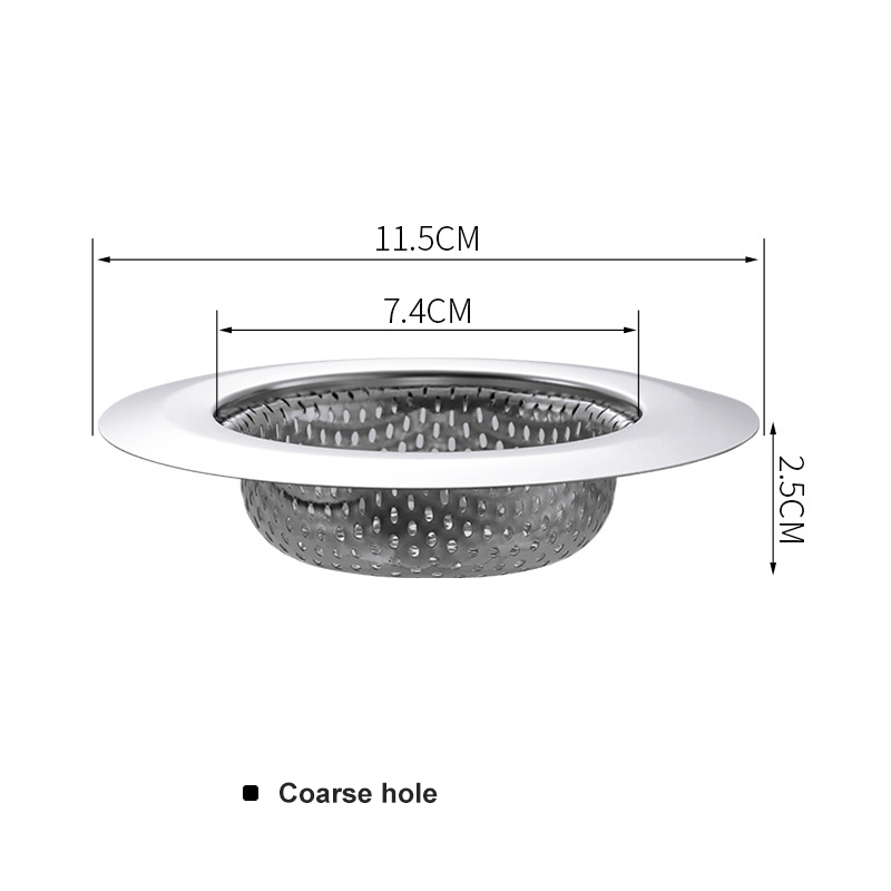 Kök rostfritt stål slip-net diskho sopfilter golvbrunn avlopp anti-blockerande artefakt diskbänk diskbänk diskbänk avlopp golvbrunn: 01 11.5 x 2.5cm a
