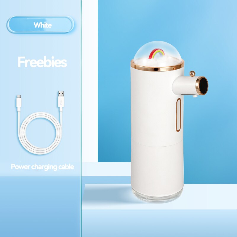 interhasa! Foam Automatic Soap Dispenser Bathroom Touchless Liquid Soap Dispensers With USB Charging Foaming Hand Sanitizer: White aromatherapy
