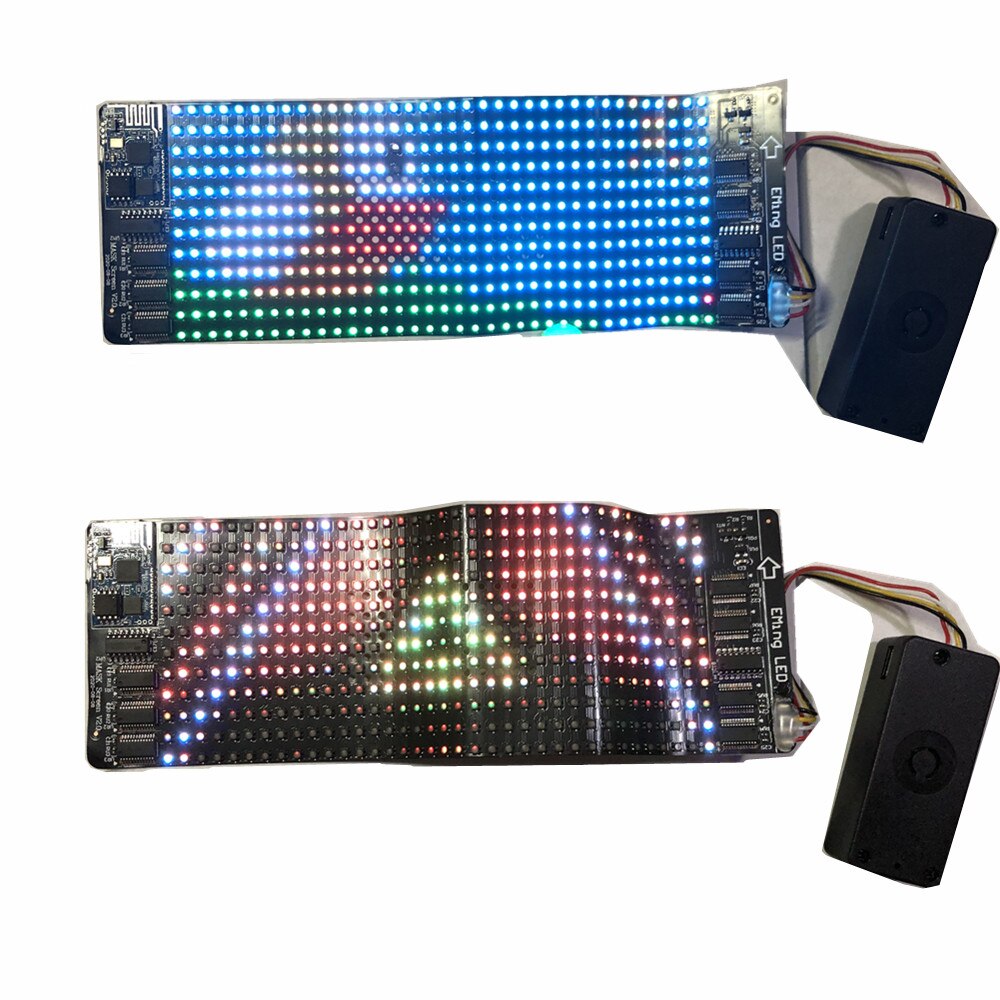Bluetooth Rgb Flexibele Led Module Display Matrix Teken Android Ios Applicatie Controle Led Masker Hoed Scherm