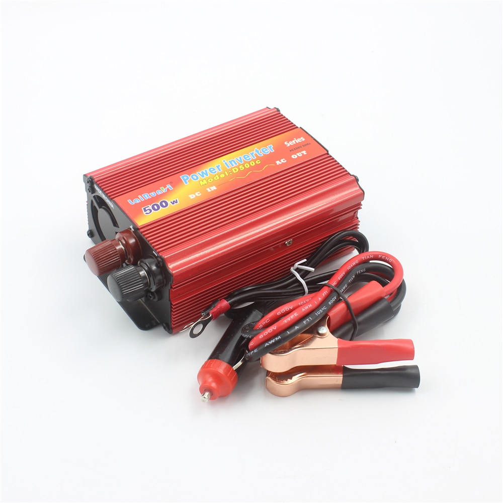 Car Inverter 500W 12V/24V DC to AC 220V Car Auto Power Inverter Converter Adapter Adaptor 500W USB Car Charger