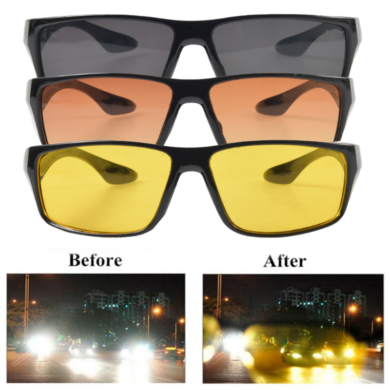 Auto Nachtkijker Anti-Glare Zonnebril UV Bescherming Brillen Verbeterde Licht Motorrijden Bril Auto Accessoires