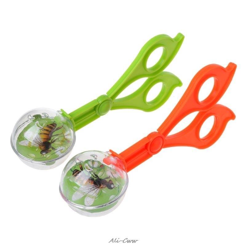 Pinzas de plástico para recoger insectos para niños, juguetes educativos, de acampada