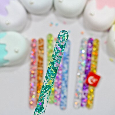 20pcs acrylic jelly color scrub cakesicle sticks parent-child DIY ice cream stick popsicle craft model tool Cupcake Toppers: 3