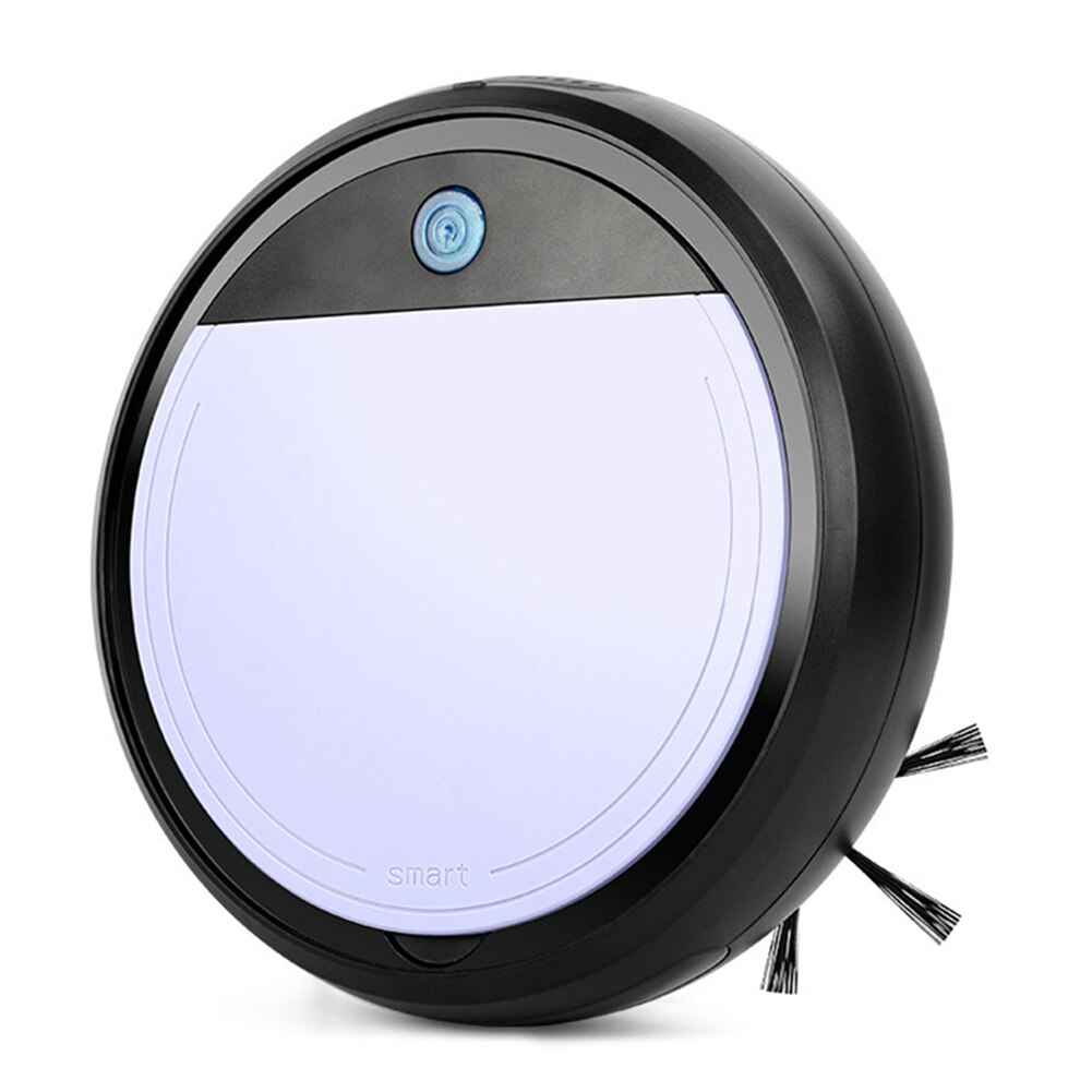 USB Rechargeable Cleaning Robot UV Disinfection Sterilizer Strong Suction Dry/Wet Floor Intelligent Sweeper Machine: Purple