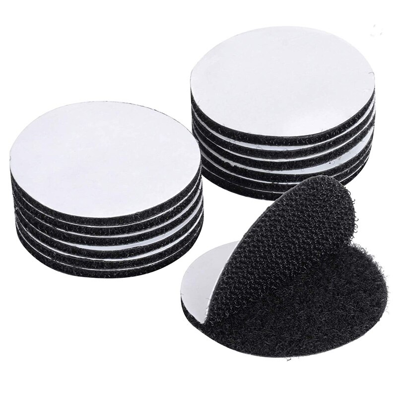 10Pairs Velcros Self Adhesive Hook and Loop Fastener Tape Nylon Strong Adhesive Fastener Tape Glue Magic Sticker Hook Loop