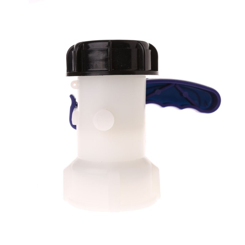 IBC Tote Tank Butterfly Valve Drain Adapter 2.44" Coarse Thread