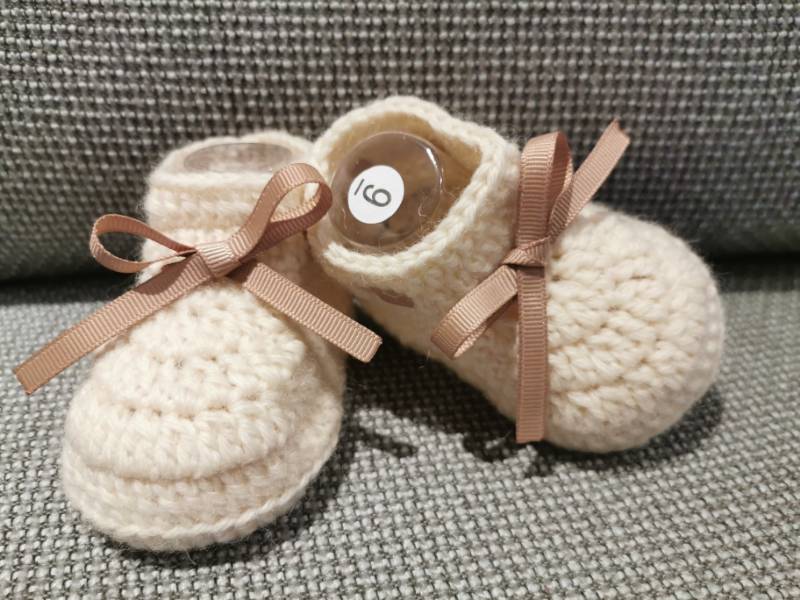Tessuti a mano del merletto di bowknot breve stivali bambino scarpe da trekking scarpe: 9CM