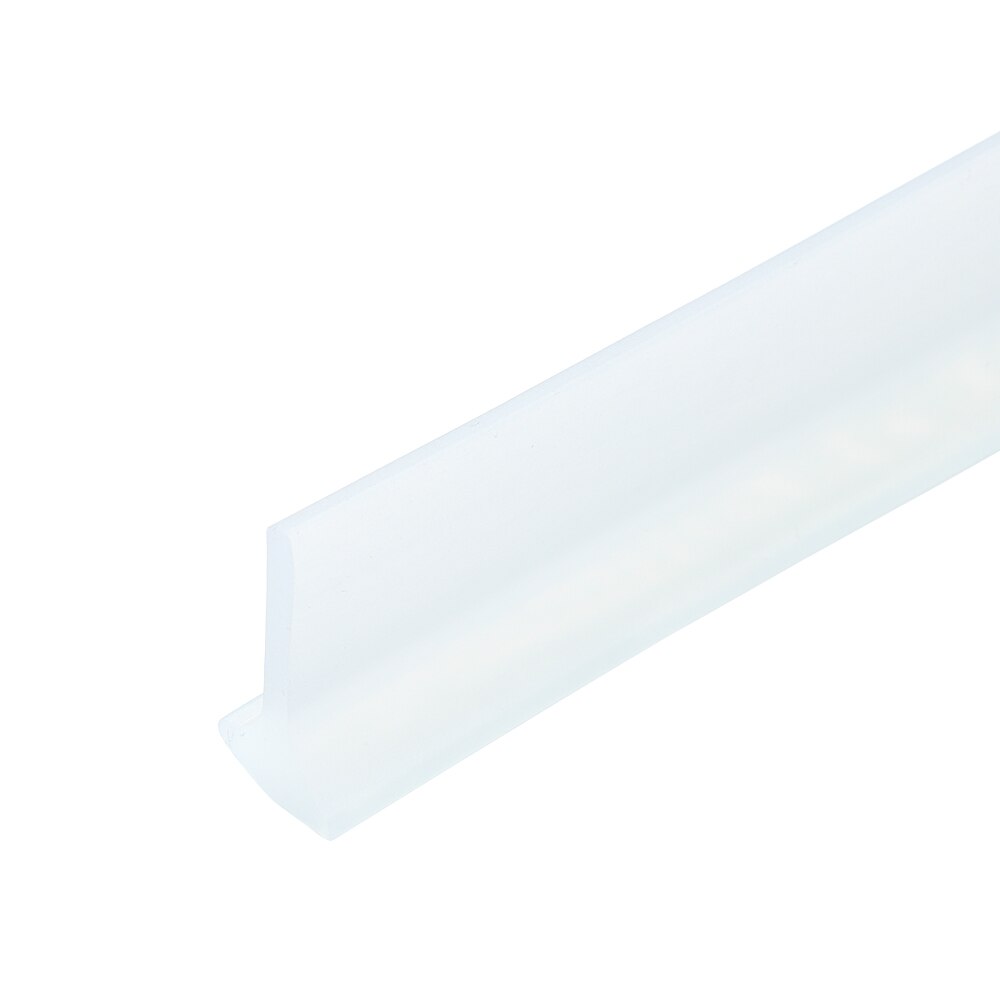 Multi-size Color Silicone Bathroom Water Retaining Strip Washing Machine Basin Stove Dry and Wet Separation Shower Dam Barrier: Transparent / 100cm