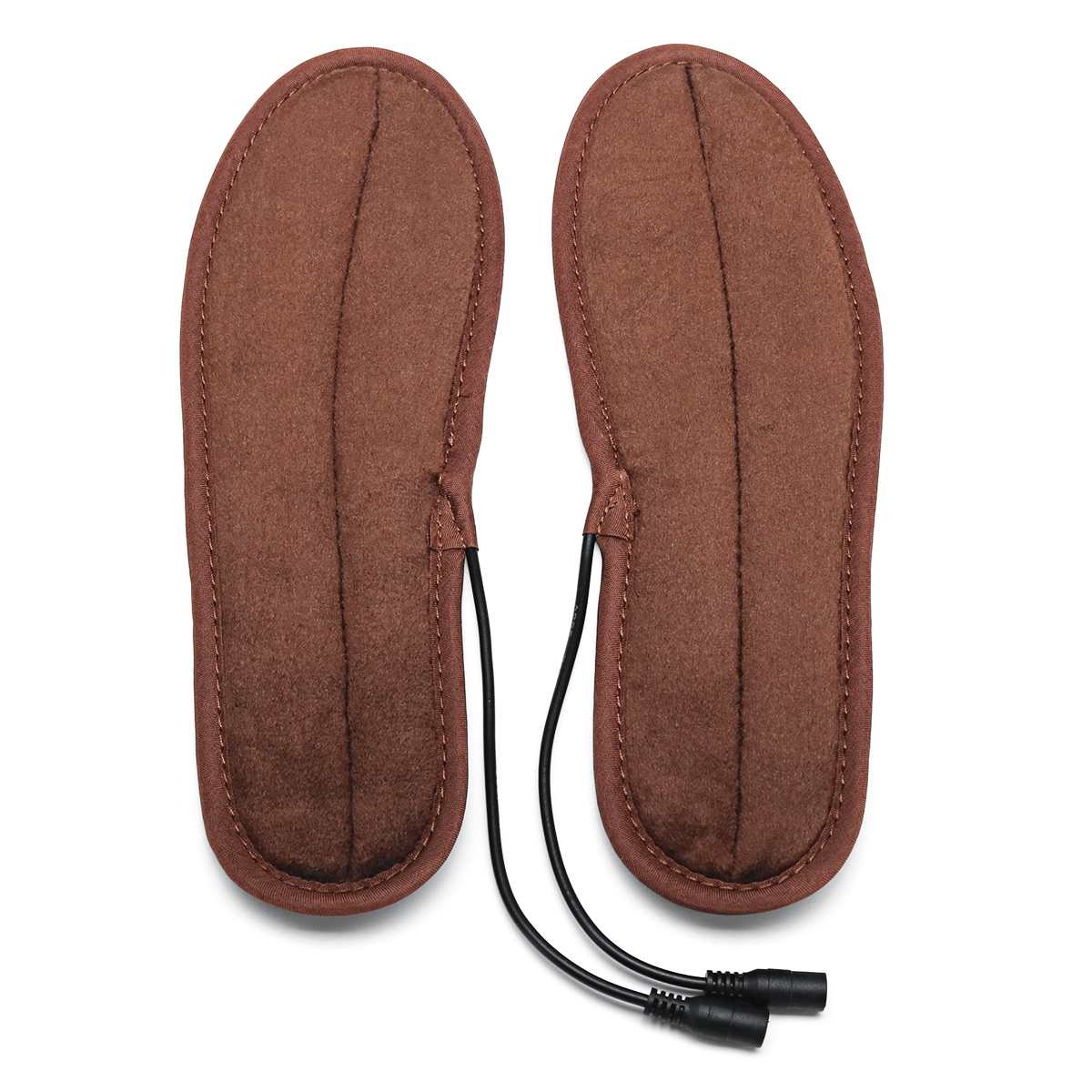 Unisex USB Electric Powered Heating Insoles For Outdoor Sports Shoes Boots Feet Warmer Plush Fur Soft Heated Insoles