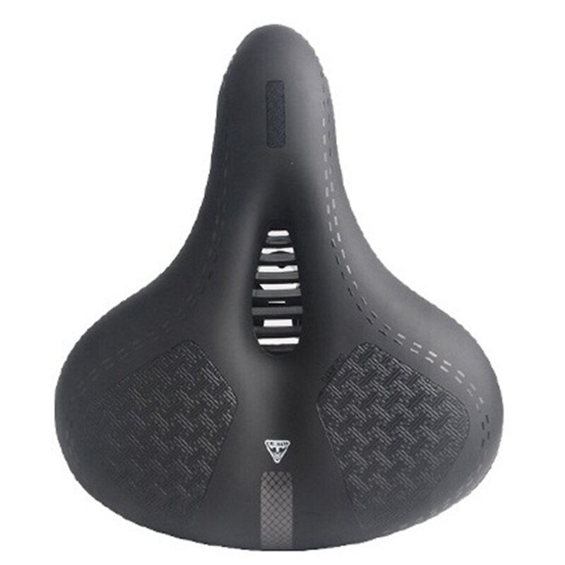 LIETU-sillín de bicicleta Unisex, asiento grueso, hueco y transpirable, suave, resistente al agua, con absorción de golpes