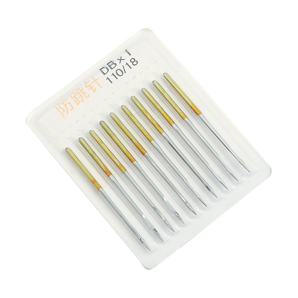 10 unidades/lote de tela elástica de , agujas para saltar, tela elástica, accesorios para máquinas de coser, herramientas de costura: DBX1 110-18