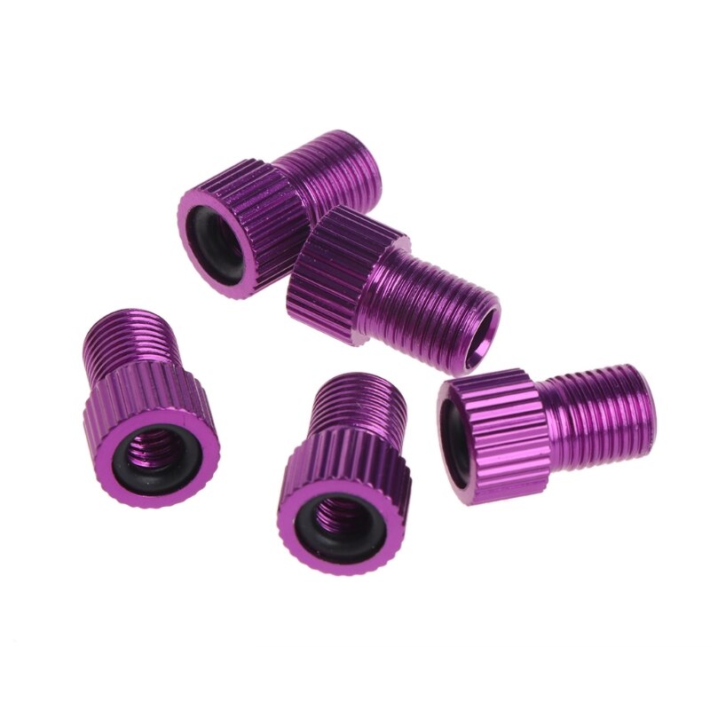 5pcs Presta Schrader Bicycle Valve Adapter Air Pump Road Bike Tire Gas Tube Tool