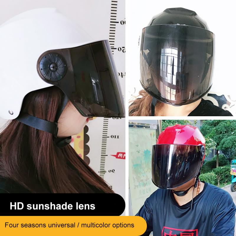 Motorcycle Helmets Electric Bike Helmet Light Sunscreen Half-covered Helmet Summer Scooter MTB Moto Riding Helmets