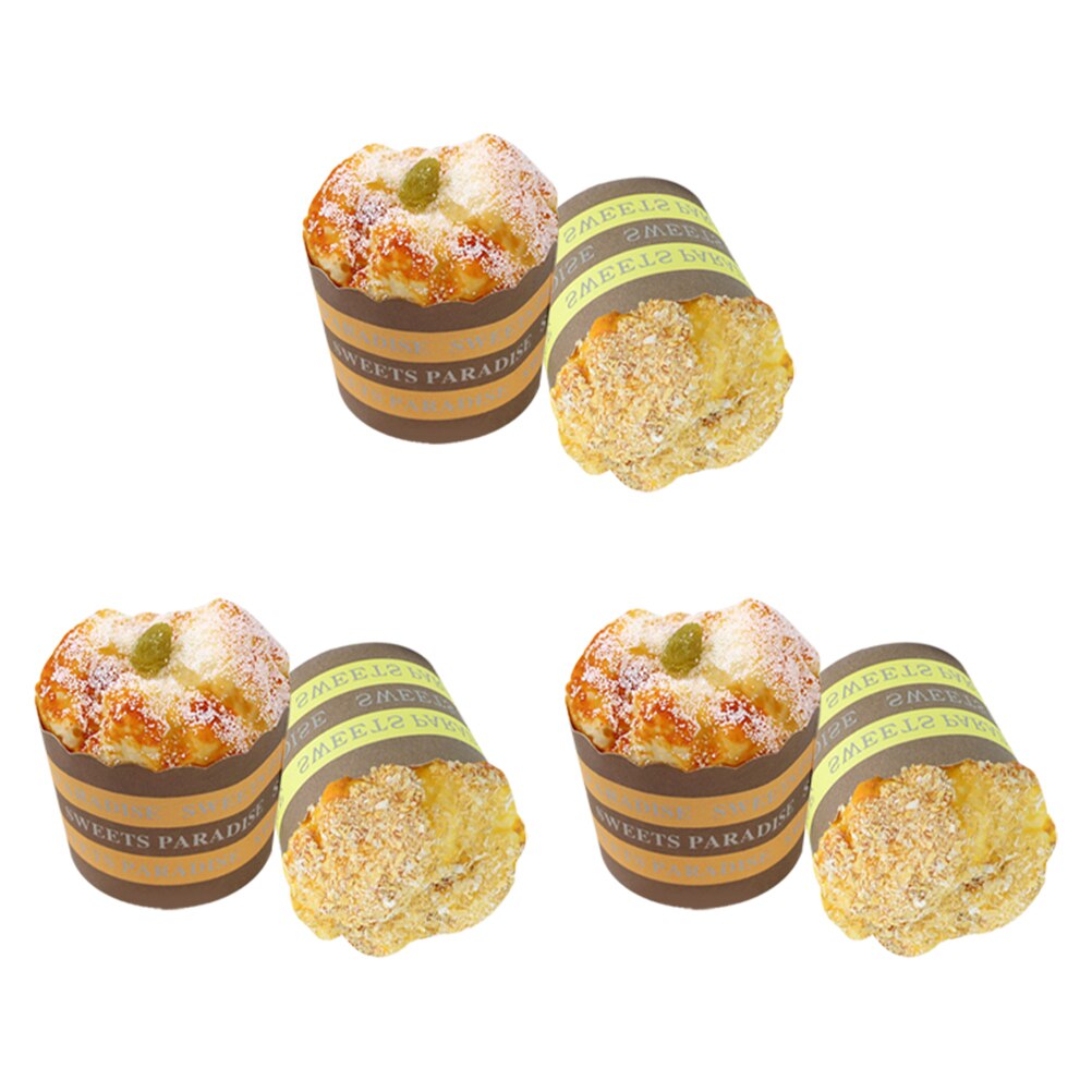 6Stck realistisch Cupcake Modell lebendig Lebensmittel abspielen Modell Cupcake zufällig Typ