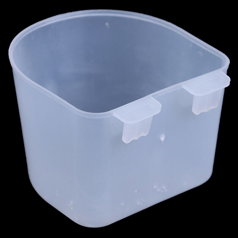 5pcs Bird Feeder Round/Square bottom Feeder Bowl Hanging Water Drinking Food Cup Bird Supplies