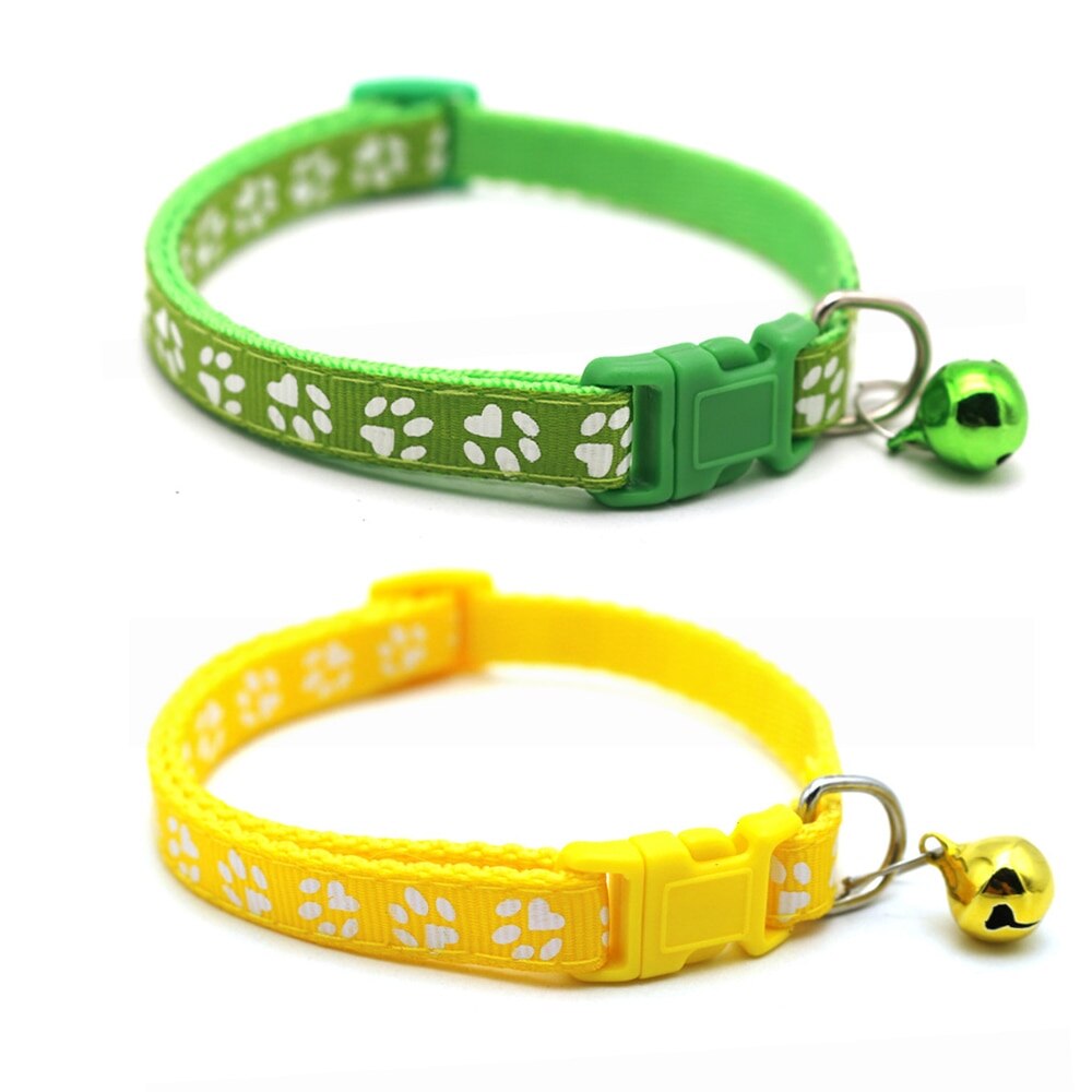 Collier avec cloche pour chat, 8 couleurs, accessoires pour animaux de compagnie, à boucle réglable, pour petit chien, Chihuahua