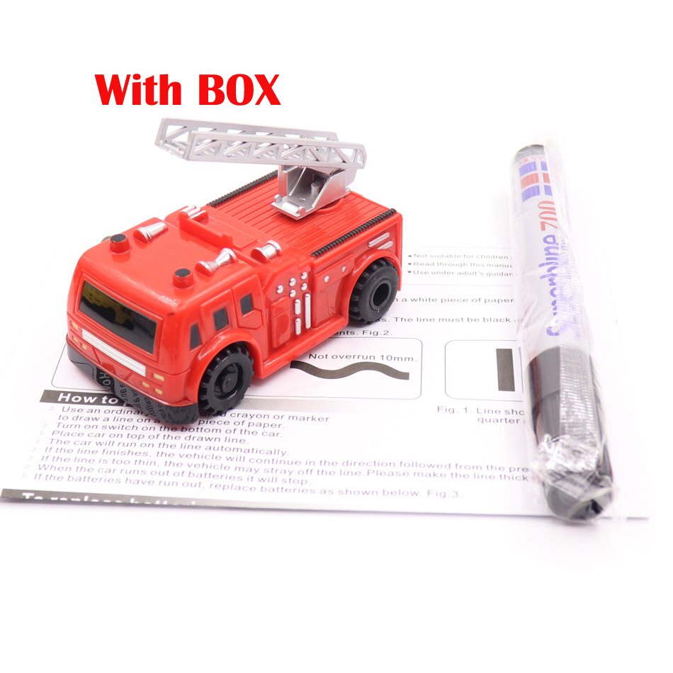 Techniek Voertuigen Truck Mini Magic Pen Inductieve Kinderen Truck Tank Speelgoed Auto Trekken Lijnen Inductie Spoor Auto: B02 With Box