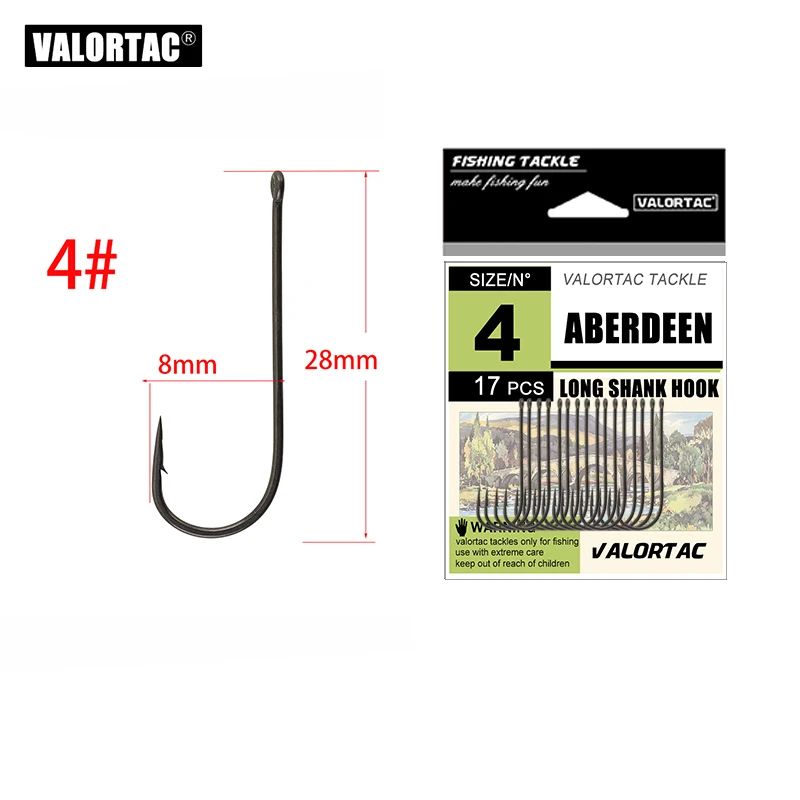 Anzuelo de pesca Aberdeen para pesca con cebo vivo, lombriz, sangre, camarones usados, anzuelos de caña larga para pescar: Gris claro
