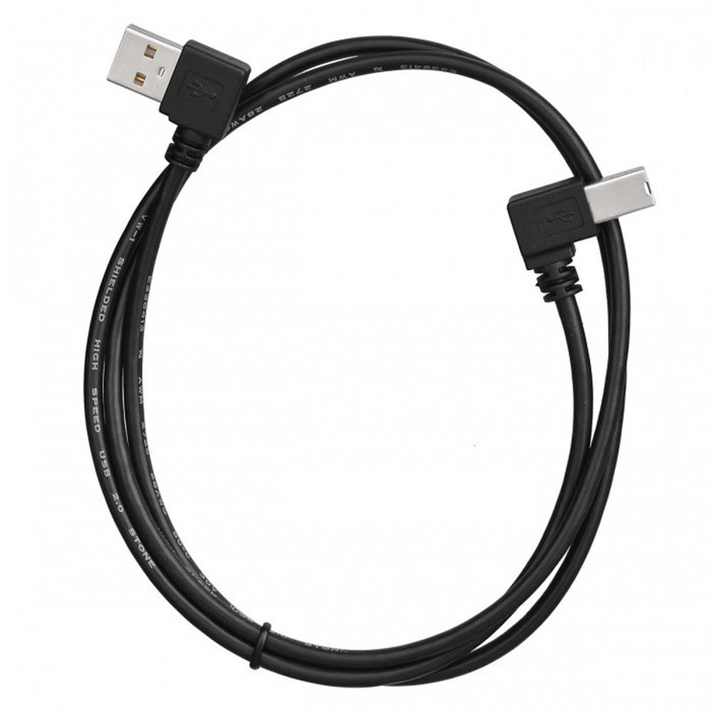 Höger & vänster vinkel usb 2.0 a hane till usb b hane typ b bm rätt vinkel skrivarskanner 90 graders kabel 50cm 100cm bm vinklad kabel