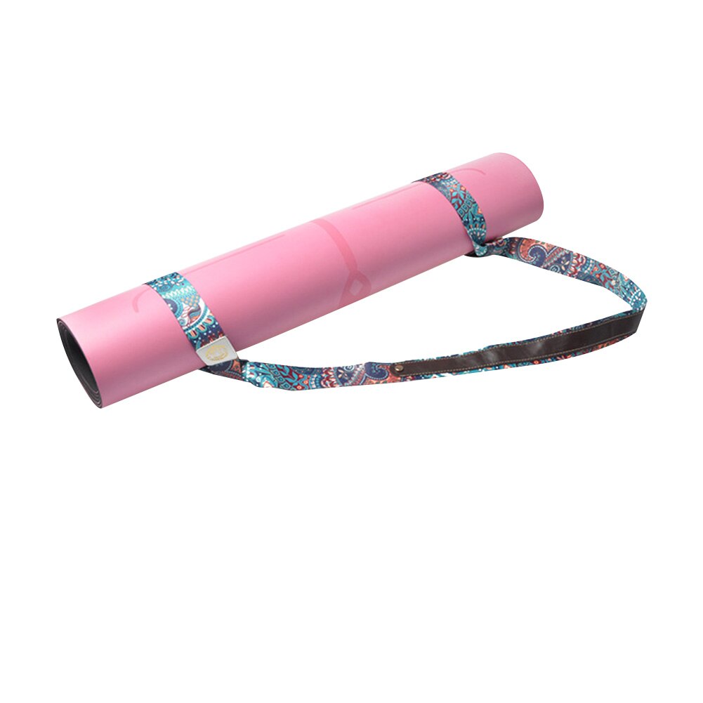 Yogamattengurt, sportgurt für taille, bein, schulter, fitness, multifunktional, verstellbar, tragegurt, bedruckt, dehnbar, für übungen