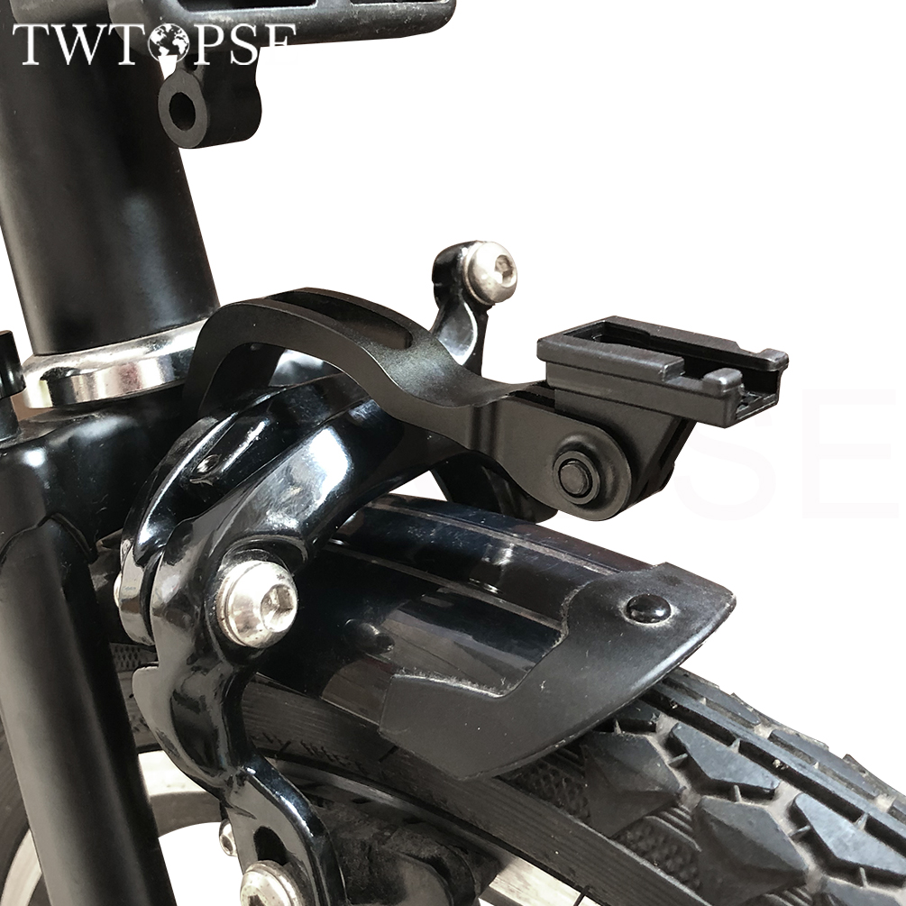 TWTOPSE-Soporte de luz CATEYE para bicicleta, montaje para bicicleta plegable Brompton 3, sixth Pikes Fit CATEYE VOLT200 300 400 800 AMPP400 500 800
