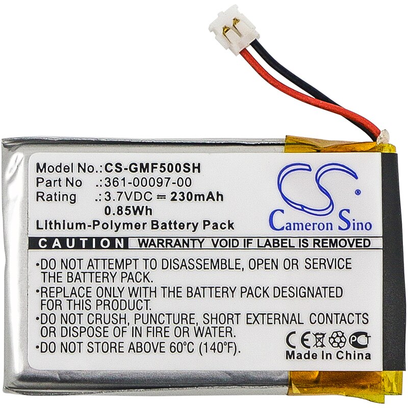 Cameron sino 230 mah batterij garmin 361-00097-00 voor garmin fenix 5 fenix 5s fenix 5x