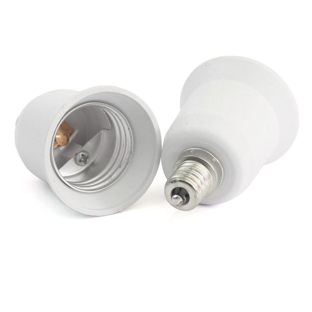 2 stks E12 Kandelaar E26 Medium Base Light Bulb Adapter Conversie Socket
