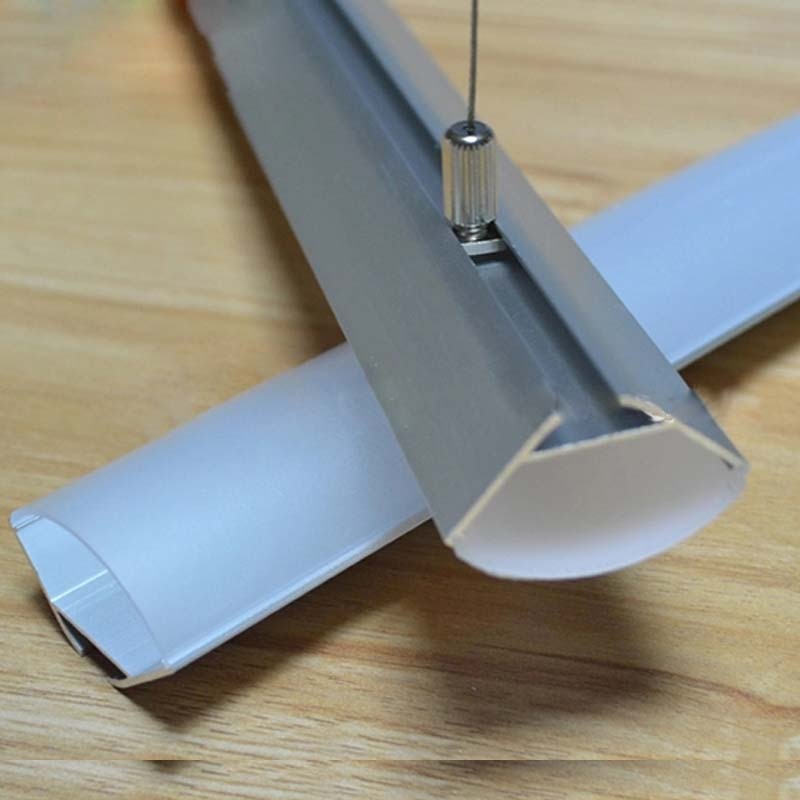 23x23mm Led Linear Hanging Strip Aluminum Profile Extruded Aluminium Channel With Hanging Rope V-Shape Aluminum Channel System