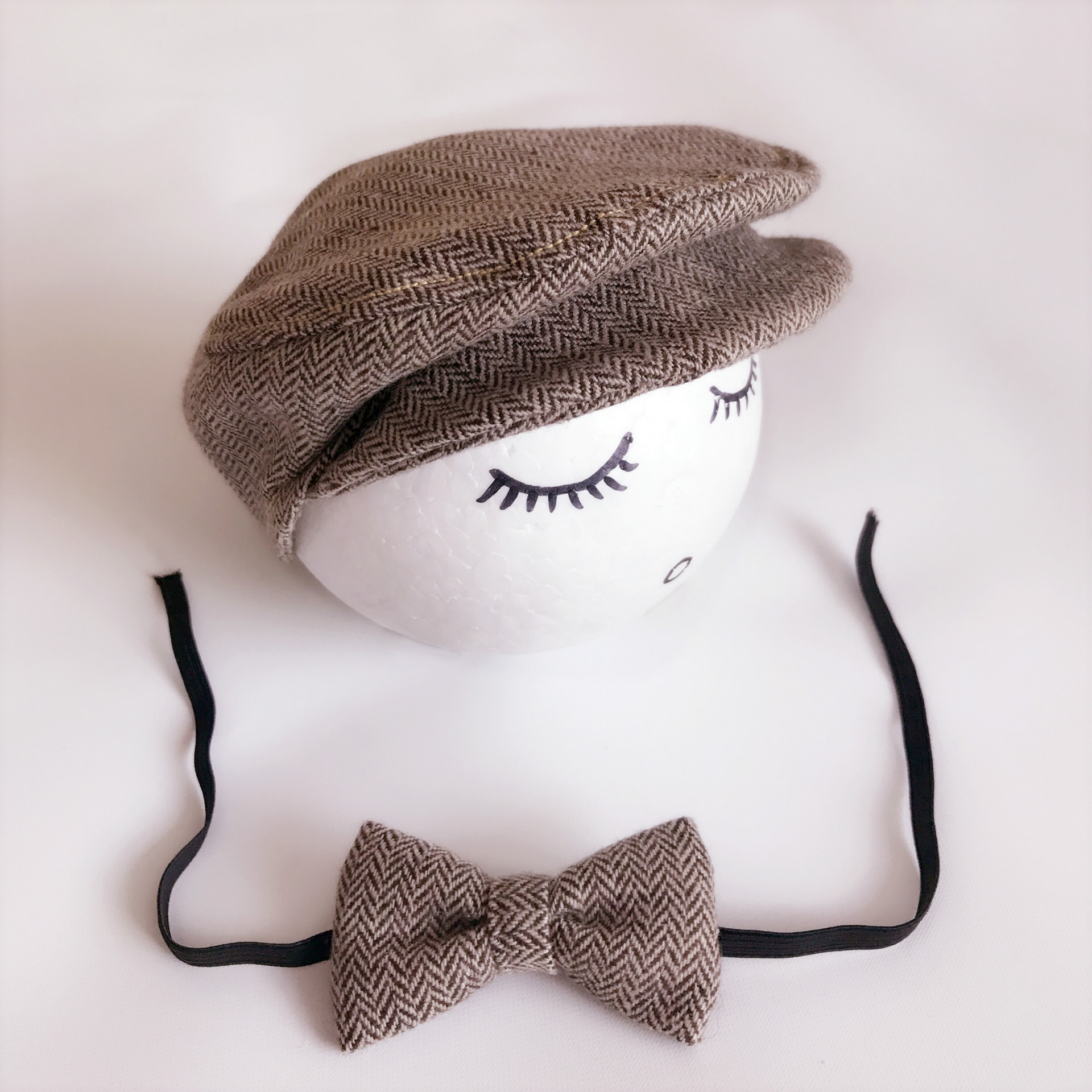 Gentleman Baby Photo Cartoon Cap Kinderen Strikje Baby Boy Kid