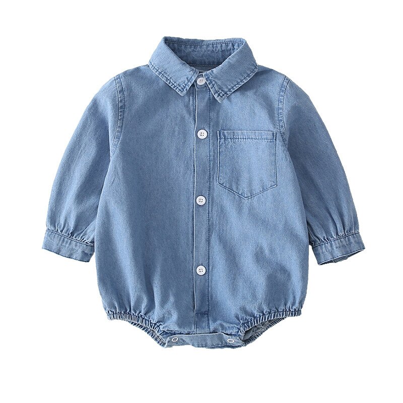 Denim Baby pagliaccetto per ragazze fratello sorella Baby tutina bambino ragazzo pagliaccetti tuta infantile neonato ragazza ragazzo vestiti: Boy Sleeve / 9m