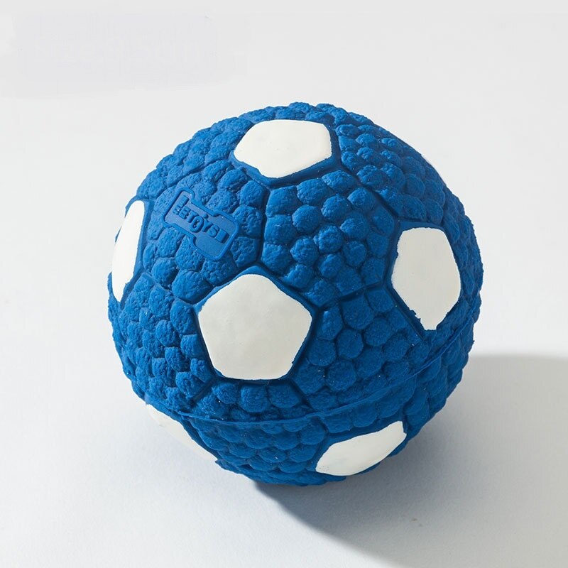 Cleaning Tanden Piepende Interactieve Cartoon Dier Speelgoed Bal Vormige Hond Speelgoed Pet Training Producten Pet Chew Speelgoed: Soccer- 9CM