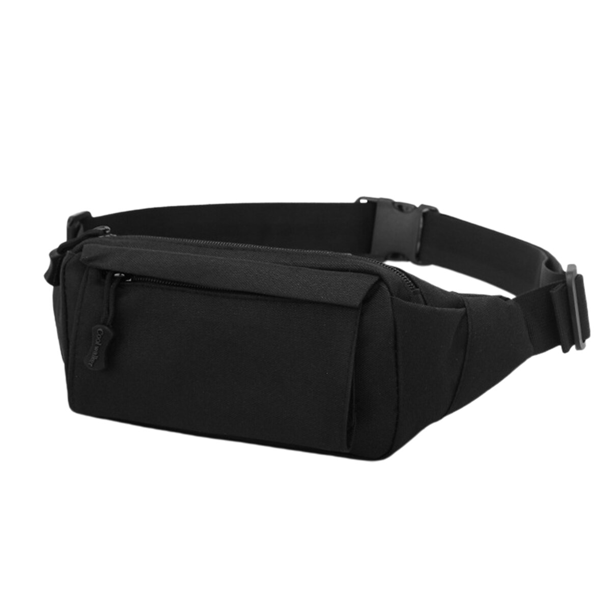 Herr kamouflage tryck midjeväska sportpack dragkedja multifunktionell utomhus axel sned bröstväska