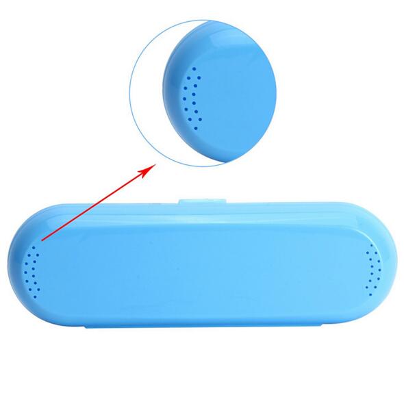Soporte portátil para cepillo de dientes eléctrico, caja segura de viaje para exteriores, almacenaje para acampada, Oral B, rosa, blanco, azul, 1 ud.