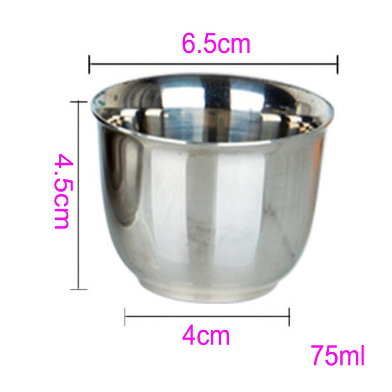 Taza de café de acero inoxidable de doble pared, vaso portátil de viaje, jarra de café, leche, té, tazas de agua para oficina, 80ml/160ml, 2 piezas: design b