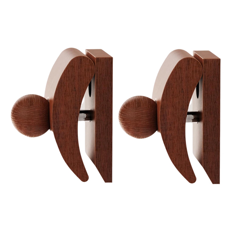 ABKP-Tapestry Hangers,Quilt Hangers For Wall Hangings,Blanket Hanger Clamps,Carpet Rug Display, Wooden Wall Clips 2Pack: Default Title