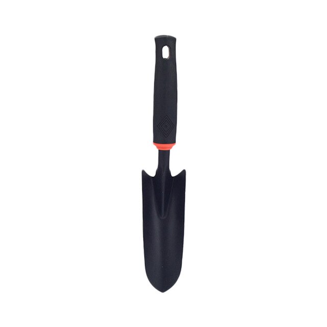 Gardening 5 Tooth Rake Two Use Hoe Shovel Black Rubber Handle Set Garden Flower Shovel Tool High Carbon Steel Ergonomic: 3