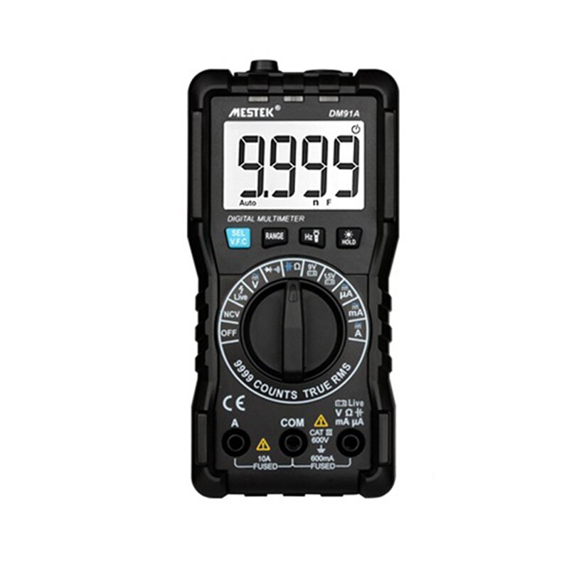 Dm91a mini digitale multimeters, intelligente multimeter, 9999 tellingen, automatisch bereik, spanningsmeter, ampèremeter, multimeter, multitester: Dm91a