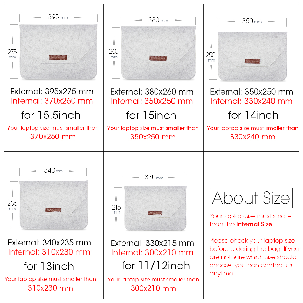 Vilten hoes laptoptas 11 12 13 15 inch hoesje voor XiaoMi MateBook notebook voor Macbook Air 13 Retina 15 hoesje met muismat cadeau