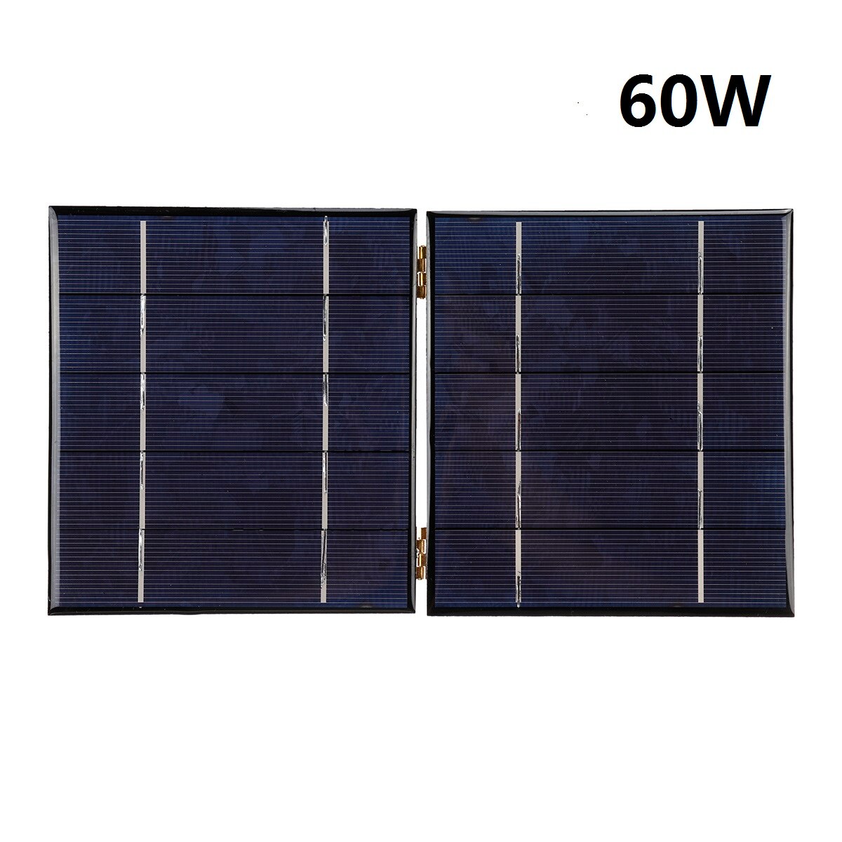 Vikbar solpanel 50w 5v solenergi solceller bank pack usb usb kabel vattentät för telefon ryggsäck camping vandring utomhus: 60w