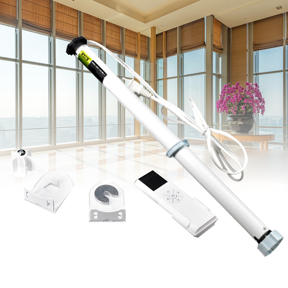 100-240V Window Remote Control Office Accessories Tubular Industrial Electric Visor Easy Install Soft Repair Roller Shade Motor